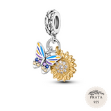 Sun Butterfly Charm